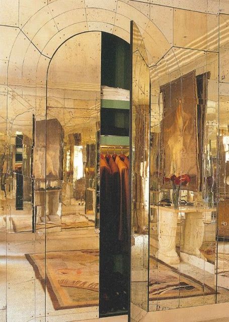Portes-de-placard-miroir-vieilli